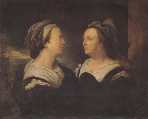 Hyacinthe Rigaud Two Views of the Artist's Mother (mk45) China oil painting art